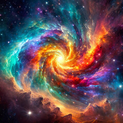 Starlight Sonata Nebula - obrazy, fototapety, plakaty