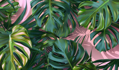 Creative Tropical Monstera, Generative AI