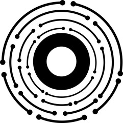 Letter o tech logo design