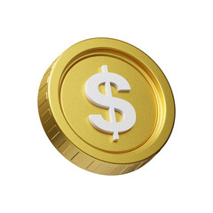 Dollar Coin 3d Icon