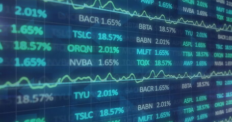 This image depicts the processing of stock exchange financial data