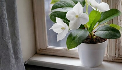 flower in a window