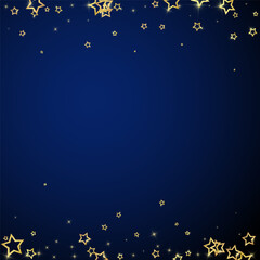 Fototapeta premium Christmas spirit. Scattered falling stars.