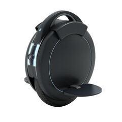 Monowheel electric scooter isolated on transparent background. 3D illustration © Destina