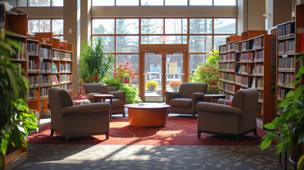 public library interior room