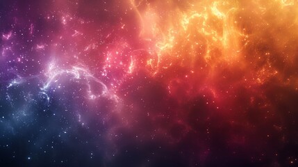 Fototapeta premium A colorful galaxy with stars and a nebula in the background, AI