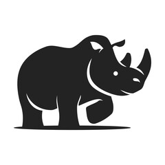 Rhino Logo template Isolated. Brand Identity. Icon Abstract Vector graphic