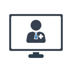 Fototapeta premium online new businessman icon