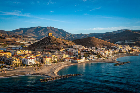 Aerial View Over Castell de Ferro, Province of Granada, Spain