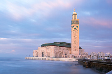 Magnificent Hassan II Mosque in Casablanca, Morocco
