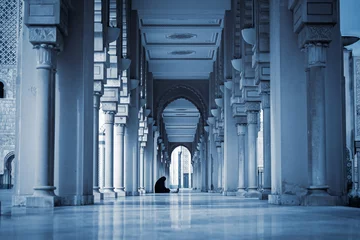 Fotobehang Scenic view of Morocco's architectural wonders with stunning columns and arches © Wirestock