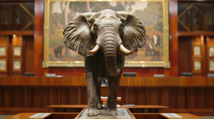 Elephant in federal parliament
