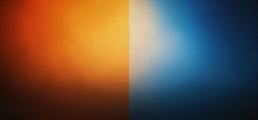 Fiery Fusion: The Blend of Orange and Blue Generative AI