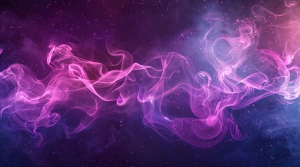 Purple Smoke in Space: A Tribute to the Monthly Full Moon Generative AI - obrazy, fototapety, plakaty