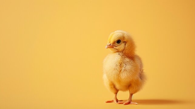 Chick-fil-A-style Chicken: A Yellow Chick with a Charming Smile Generative AI