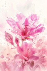 Pink Flower Power: Celebrating Women's History Month with a Pop of Color Generative AI