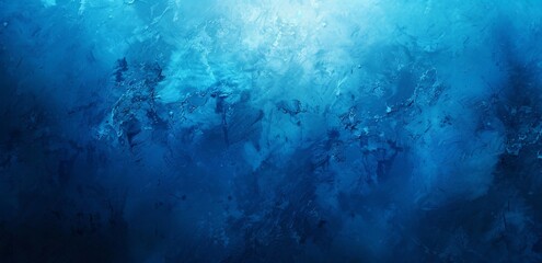 Frozen Ocean A Blue Ocean Scene with Ripples and Bubbles Generative AI