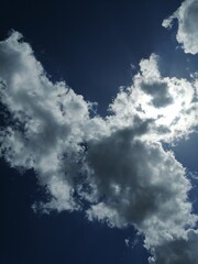 blue sky with clouds