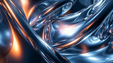 Blue and Orange Abstract Background