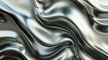 Close Up of Wavy Lines on Metal Surface