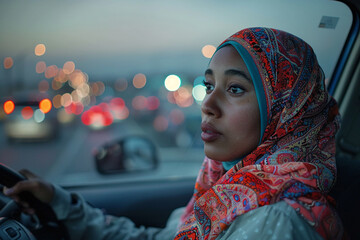 The liberating experience of a Muslim woman learning to drive illustrated with the immediacy of documentary photography