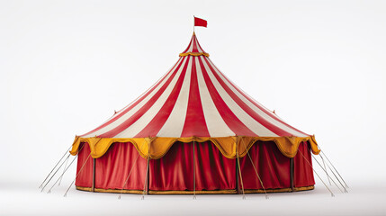 Circus tent Isolated on white background
