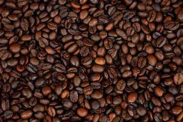 Fototapeta premium Coffee beans background.