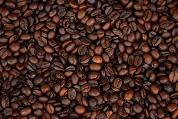 Coffee beans background.