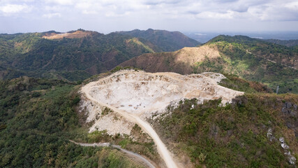 Quarry  open pit.