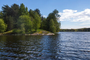 The coast of Lake Ladoga - 757880569