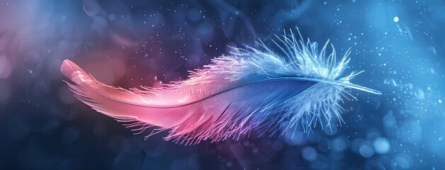 February's Feathered Flair A Rainbow-Colored Peacock Feather Generative AI - obrazy, fototapety, plakaty