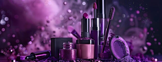 Purple Makeup Mania A Monthly Beauty Event Generative AI