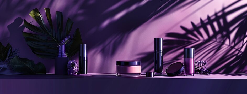 Purple Glow A Makeup Artist's Dream Generative AI