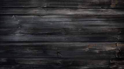 Black grunge wood panels. Dark wooden texture. Top view