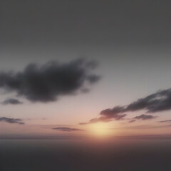 Fototapeta na wymiar Black and gray color sky at Sunset.