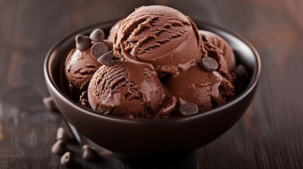 Chocolate Chip Ice Cream Sundae A Delicious Treat for National Ice Cream Day Generative AI