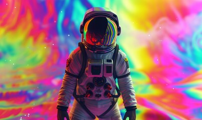 Astronaut in Space Suit Generative AI