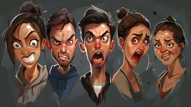 Focus on the facial expressions of the characters to convey their emotions and motivations.