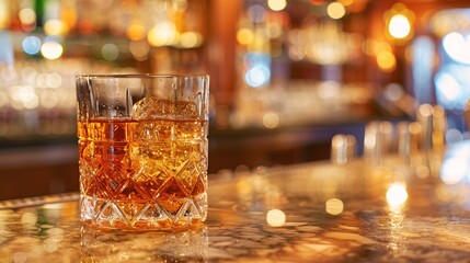 Sip of the Month A Glass of Whiskey Generative AI