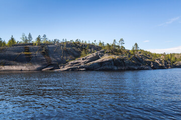 The coast of Lake Ladoga - 757886147