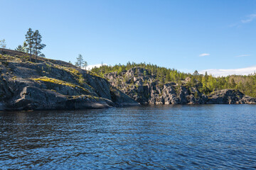 The coast of Lake Ladoga - 757886391