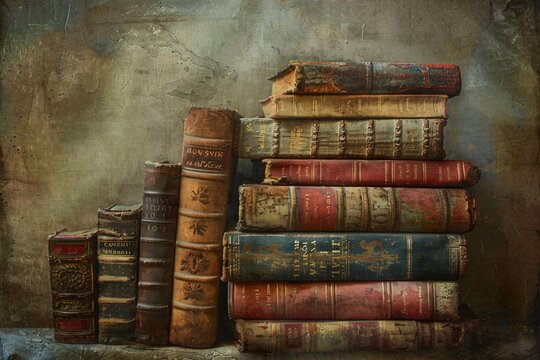 Vintage Bookshelf with a Twist A Glimpse into the Past with a Modern Touch Generative AI