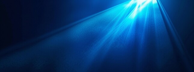 Fototapeta premium Glowing Blue Light Beams Through the Sky A Stunning Visual of the Aurora Borealis Generative AI