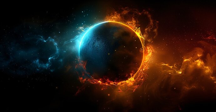 A Solar Flare in the Neighborhood A Stunning Space Event Generative AI