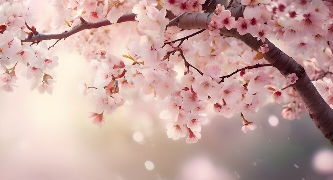 pink cherry blossom in spring