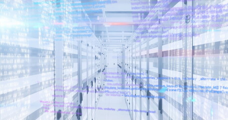 Image of data processing over computer servers