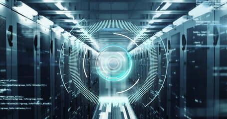 Image of scope scanning and data processing over computer servers