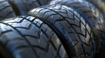 Tire Trendsetters Black Tires with a Modern Twist Generative AI