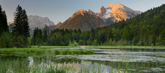 Taubensee Hochkalter Watzmann Berchtesgadener Land