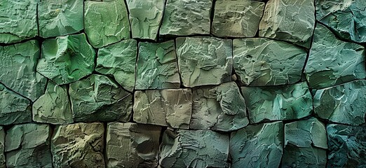 Green Stone Wall A Sustainable Building Material Generative AI